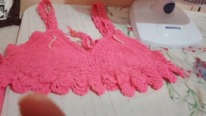 CROPPED/ TOP DE CROCHÊ 