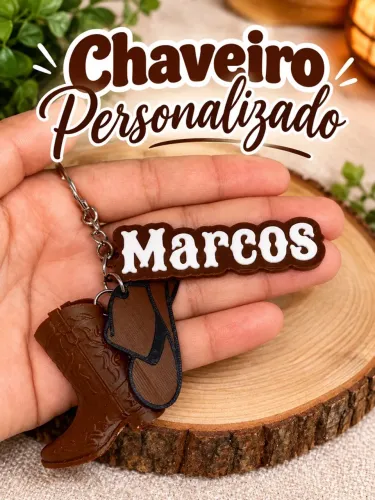 CHAVEIRO PERSONALIZADO COM SEU NOME!