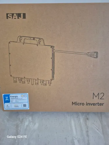 Microinversor SAJ - M2, PARA PLACA SOLAR, NA CAIXA, LACRADO. DUAS UNIDADES, R$ 1.600,00.
