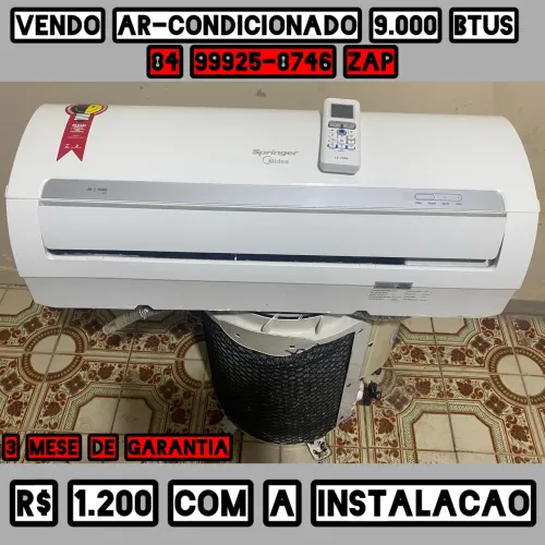 Vendo ar-condicionado 9.000 Btus