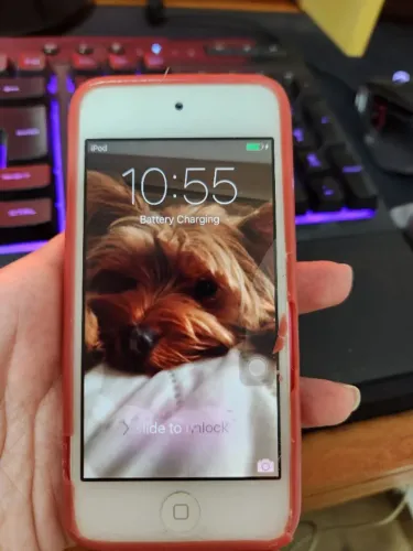 Ipod touch 16gb - 5º geração - rosa, funcionando, sem carregador 