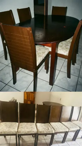 Mesa de jantar com 6 cadeiras
