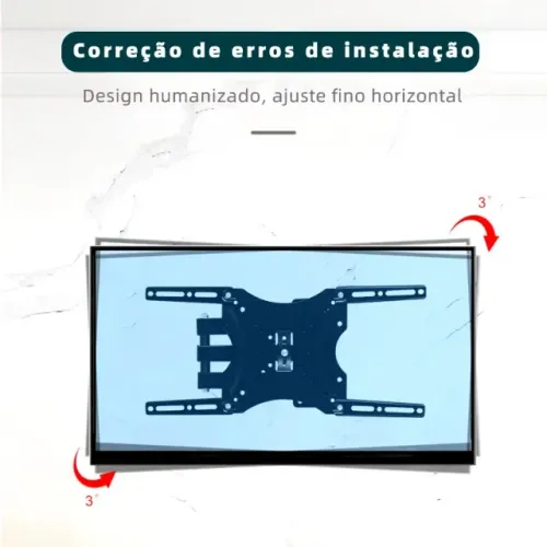 Suporte Articulado de Parede para Tv e Monitor 14-55 Polegadas Max 30Kg