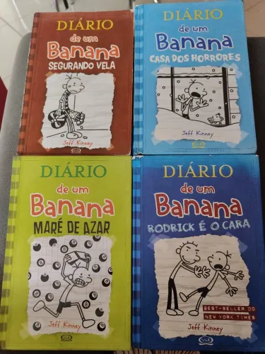 Kit 4 livros diário de um banana (2,6,7 e 8)