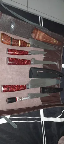 Kit facas artesanais churrasco completo !! Leia abaixo:!!!!