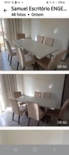 Mesa 6 cadeiras em perfeito estado.