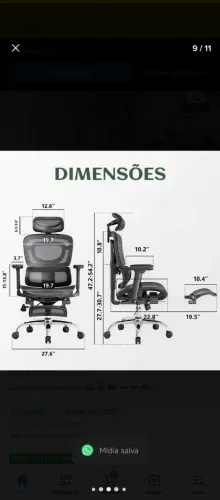Cadeira Ergonômica Luvin Mônaco Preta