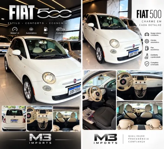 Fiat 500 Cult 1.4 Flex 8V EVO Dualogic 2012