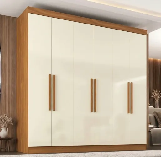 Guarda Roupa ouro 6 portas 100 % MDF em mega Promoção!