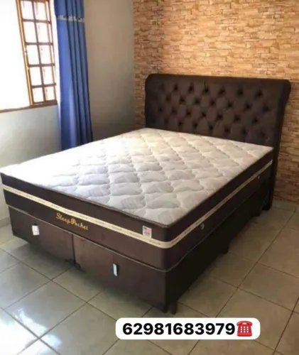 Cama king colchão e base