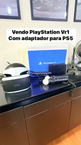PlayStation VR 1 com adaptador do Ps 5