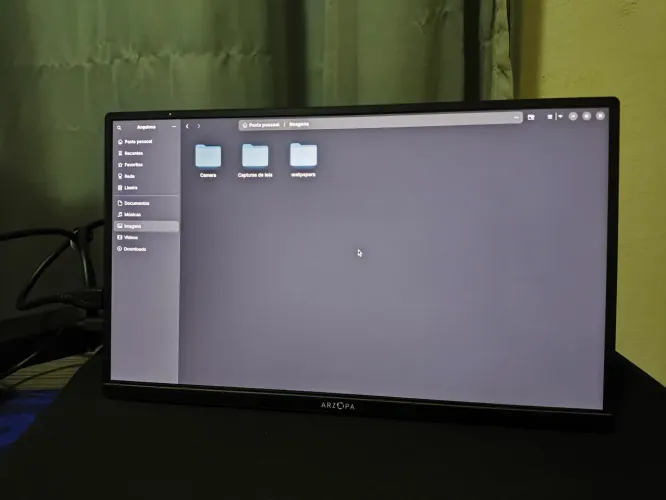 Monitor Portátil 1080p<br>14 polegadas Full HD <br>conexão hdmi ou usb-c