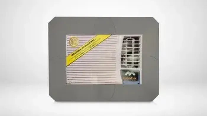 Moldura Para Ar Condicionado regulável cinza De 5600 A 30.000btus - MOLDUFLEX