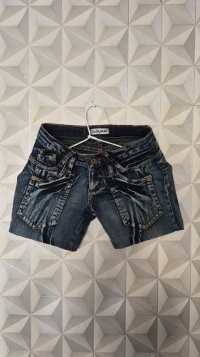 Short Jeans Feminino Azul Estonado Black Jeans