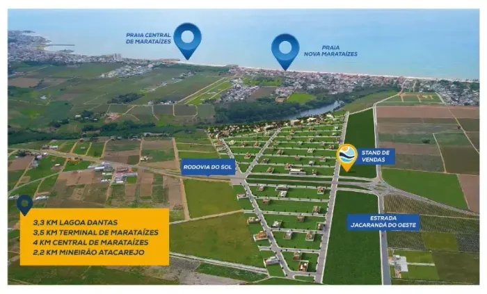Praças de Marataízes ( Lotes em Marataízes ) Sol manha frente lagoa 300m2