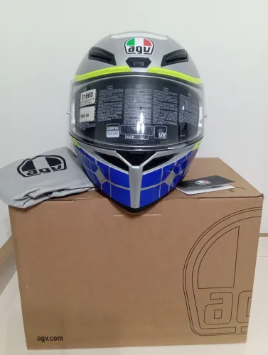 Capacete NOVO na caixa AGV K1 Mugello 2015 Valentino Rossi número 58
