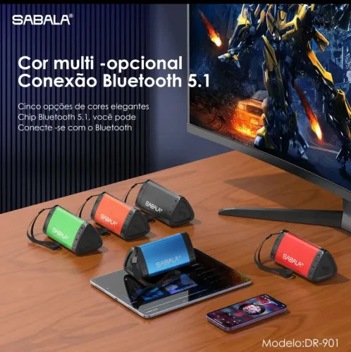 Caixa De Som Bluetooth Sabala Dr-901 110v/220v