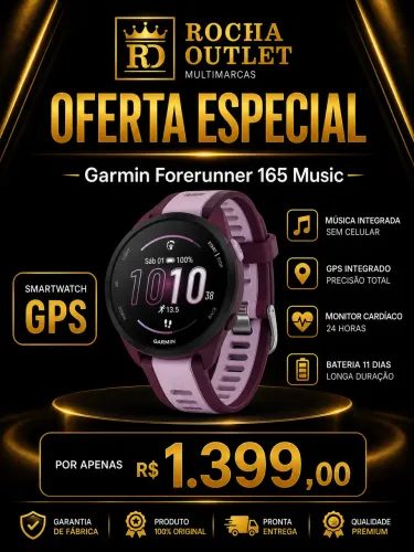 Garmin Forerunner 165 Music Smartwatch Para Corrida E Treinos Novo