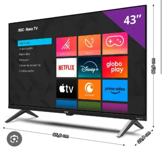 Smart tv 43 polegadas Roku tv