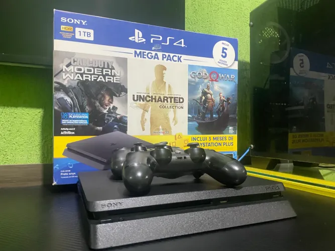 PlayStation 4 Slim 1TB Desbloqueado ! 11 Jogos 