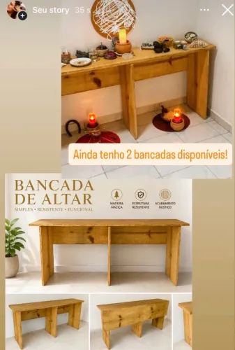 Bancada Para Altar 