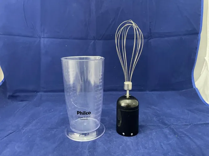 Conjunto Copo Dosador e Batedor Philco Mixer 3 em 1 PMX600