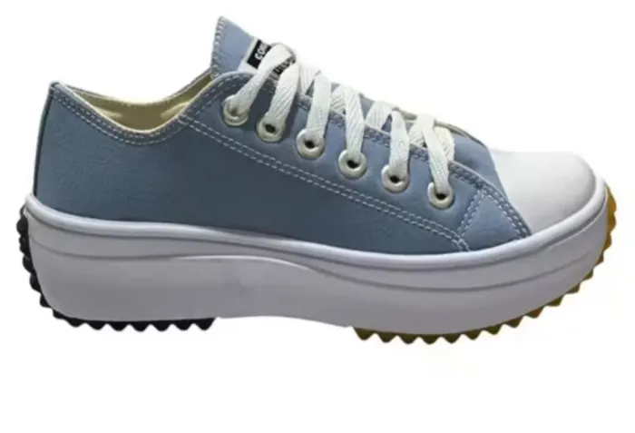 Tênis plataforma feminino azul