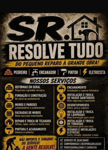 Pedreiro! Faço todo tipo de trabalho 