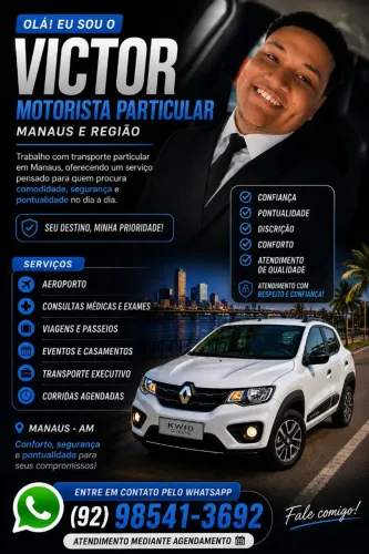 Motorista Particular em Manaus | Corridas Agendadas
