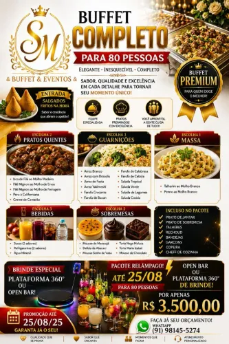 buffet para o seu evento
