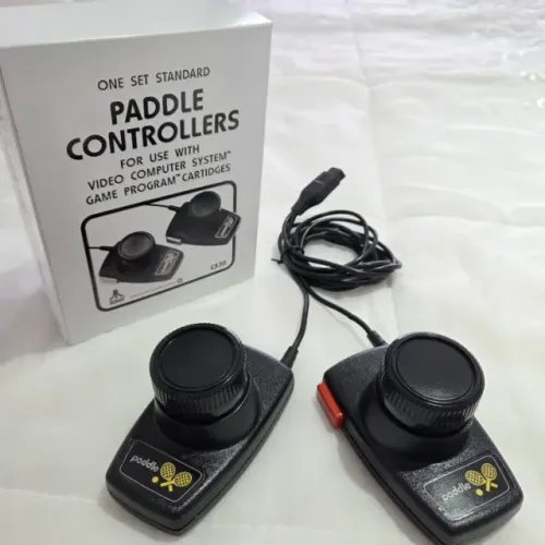 Par de Controles Paddle Atari Original c/ Caixa