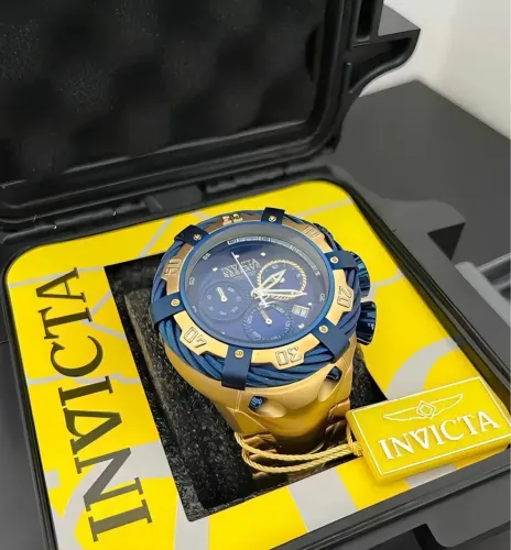 Relógio invicta banhado a ouro abaixo do preço 