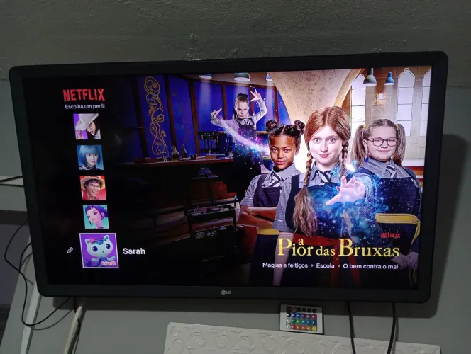 TV LG 32 SMART TV NOVA NETFLIX YOUTUBE PRIME PEGA TUDO