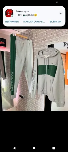 Conjunto Lacoste Original