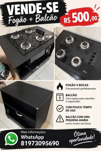 VENDO ESTE MÓVEL E O FOGÃO NO PRECINHO