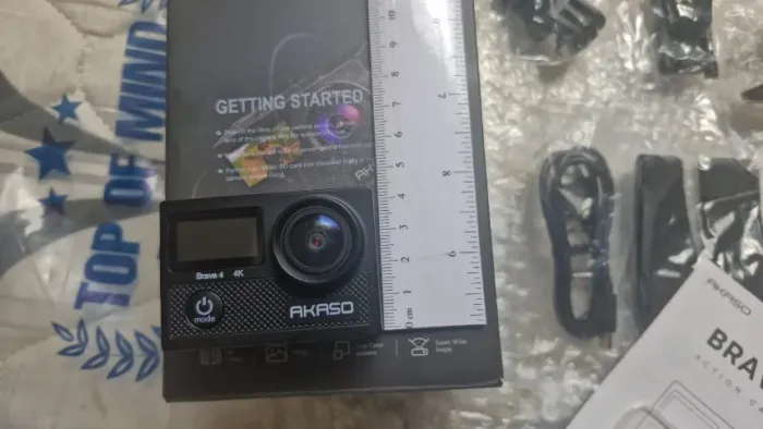 L270) Camera de ação Brave 4, original com acessórios e Nota - Similar com a Go Pro
