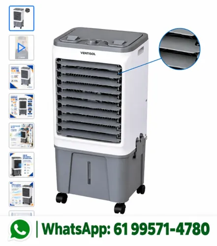 Climatizador De Ar Ventisol Clin 16l 220v 130w Portatil Climatizador De Ar Ventisol