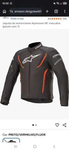 Jaqueta de motociclismo Alpinestars NC masculina