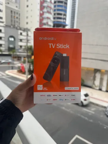 Tv stick/ Fire stick Tv Android 4K Wi-Fi Streaming + Controle Remoto