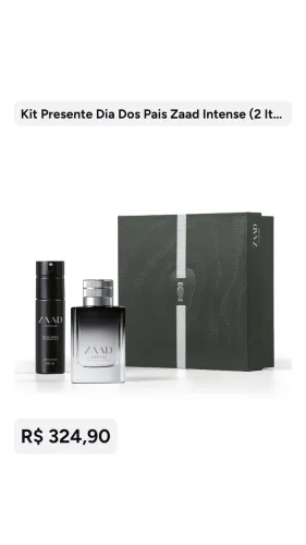 Zaad Intense. Para o homem que marca presença sem precisar dizer uma palavra. ?