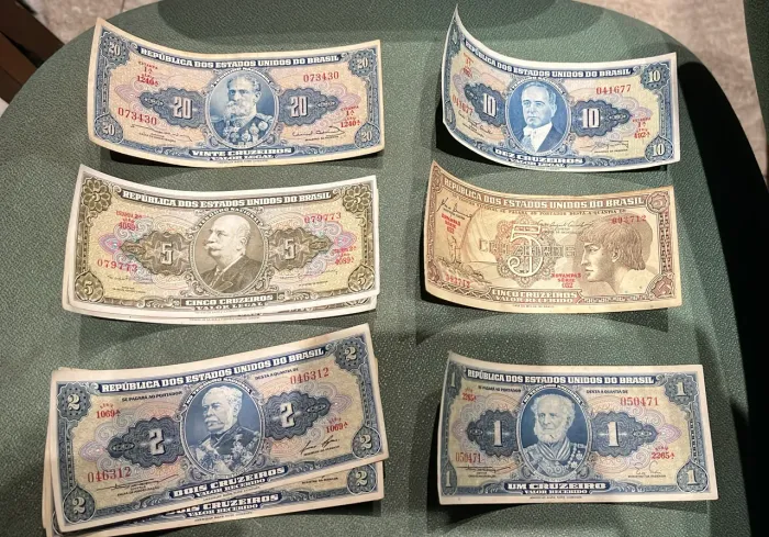 Cédulas antigas Cruzeiro