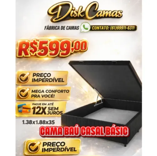 A cama dos seus sonhos direto da fábrica você encontra aqui. Parcelamos em 12x sem juros!