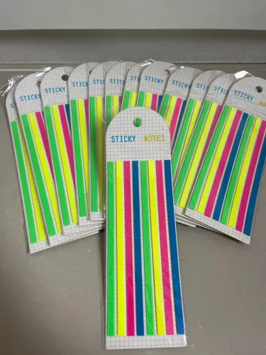 Tirinhas Marca Texto Autoadesivo 140x5mm Pacote c/ 160 folhas