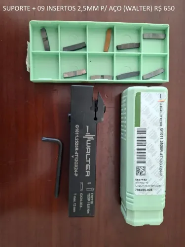 Ferramentas Torno (Suporte + insertos)