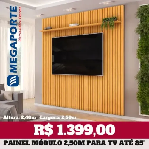 Painel Módulo 2,50m para Televisão até 85" (Novo) Entrega Grátis! 