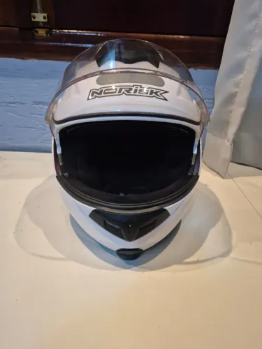 Capacete Norisk Route FF345 - Cor Monocolor Branco Tamanho 58