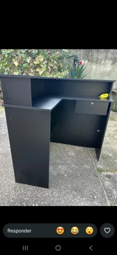 Balcão Preto para loja em MDF
