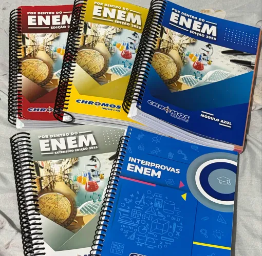 Apostilas Preparatório Enem Intensivo 2025 Chromos 