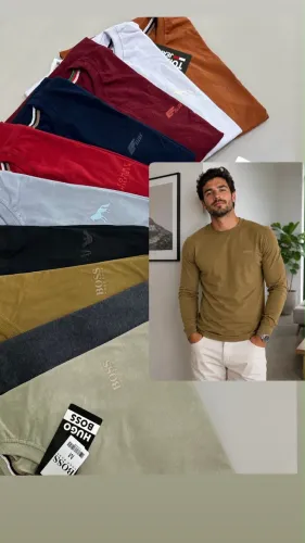 Camisa manga longa algodão 2 por 50,00 reais