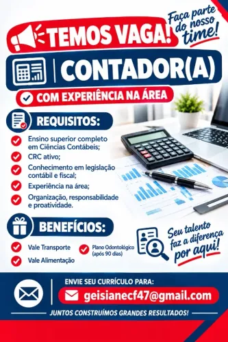 vaga para contador